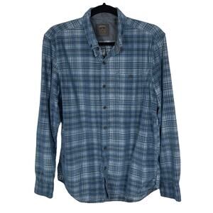 COPPER & OAK SUPPLY Men's PLAID SHIRT Button Front LONG SLEEVE Size MEDIUM